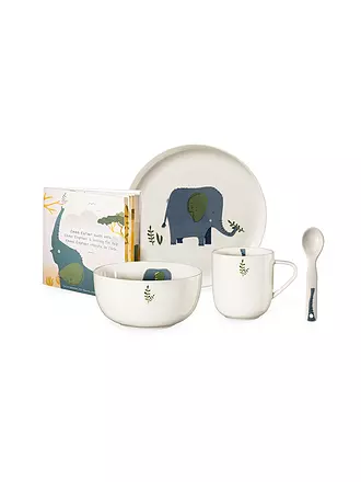 ASA SELECTION | Kinder Porzellanset 5-tlg. "Leo" | blau